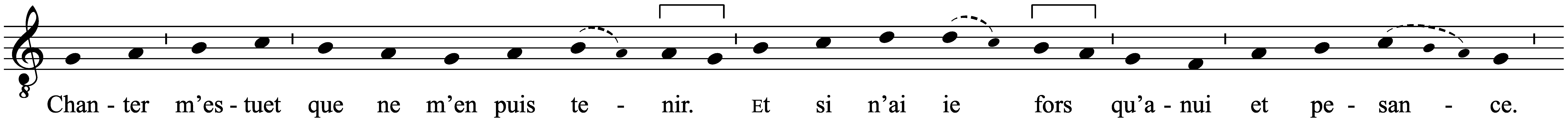 Work musical notation